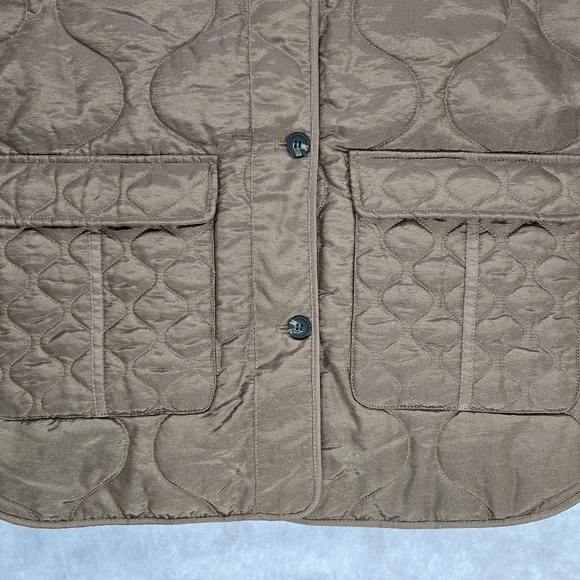 All Saints NWT Foxi Liner Jacket In Chocolate